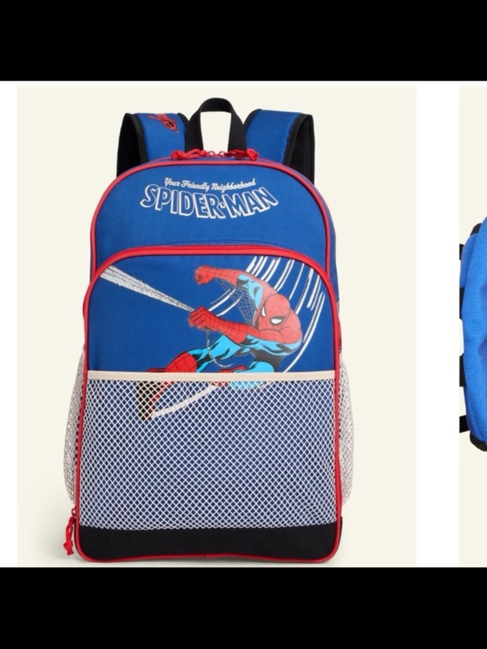 NBA Blue and Red Spider-Man Kids Backpack